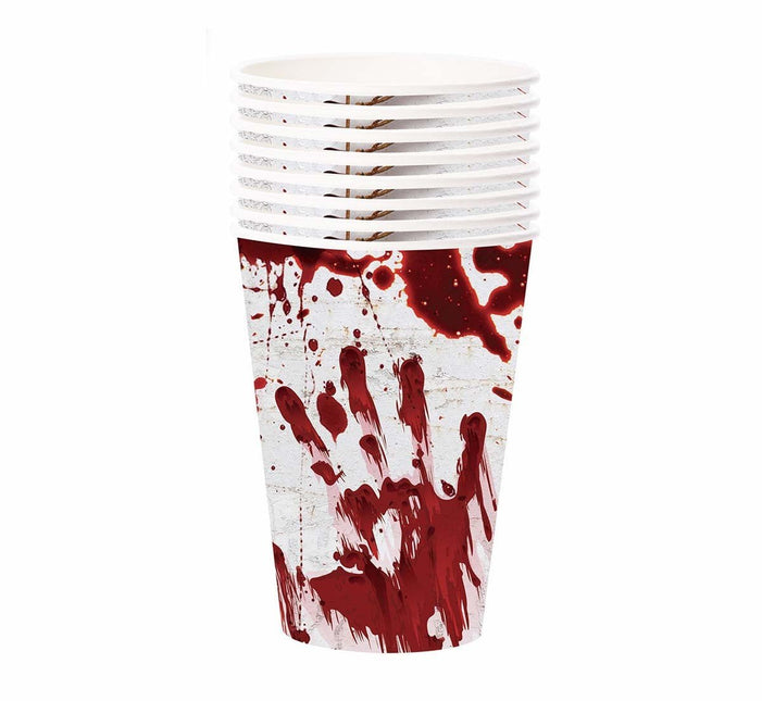 Halloween Bekers Bloed 355ml 6st van Fiestas Guirca koop je bij Partywinkel