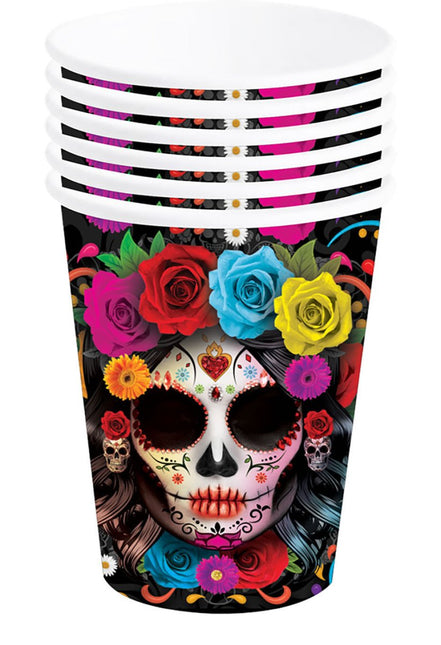 Halloween Bekers Doodshoofd 240ml van Fiestas Guirca koop je bij Partywinkel