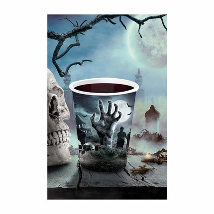 Halloween Bekers Kerkhof 355ml 6st van Fiestas Guirca koop je bij Partywinkel