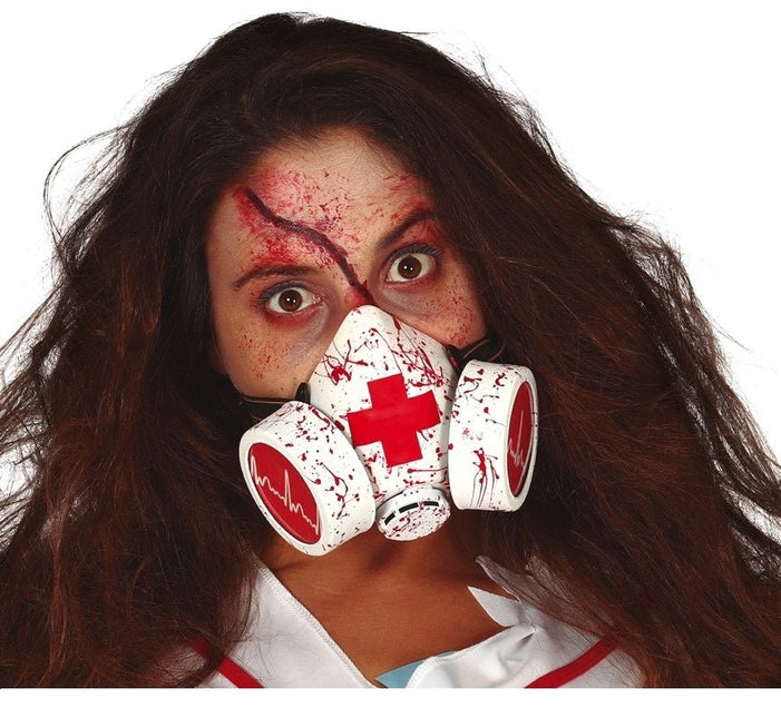 Halloween Bloederig Gasmasker van Fiestas Guirca koop je bij Partywinkel
