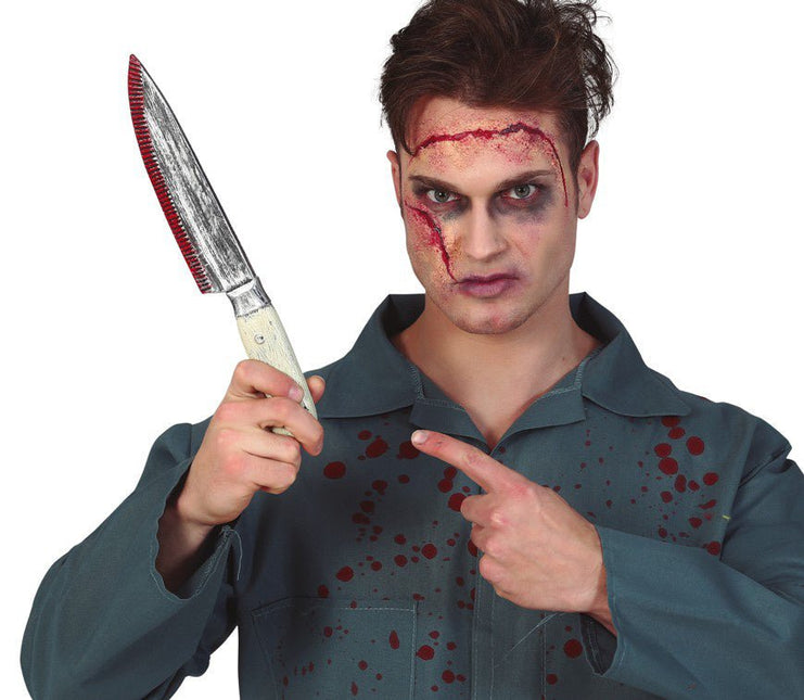 Halloween Bloederig Keukenmes 33cm van Fiestas Guirca koop je bij Partywinkel