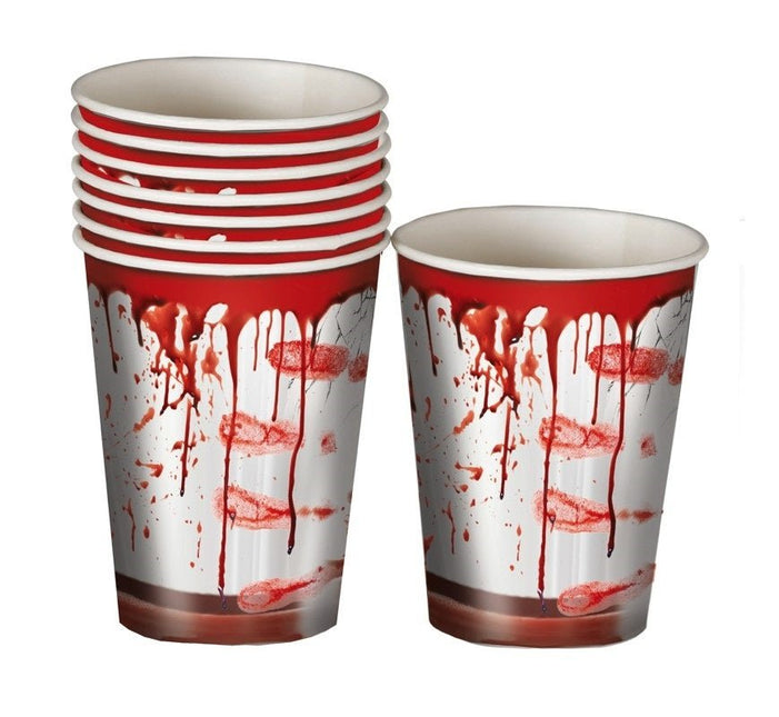 Halloween Bloederige Bekers 200ml 6st van Fiestas Guirca koop je bij Partywinkel
