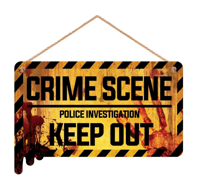 Halloween Deurbord Crime Scene 35cm van Fiestas Guirca koop je bij Partywinkel