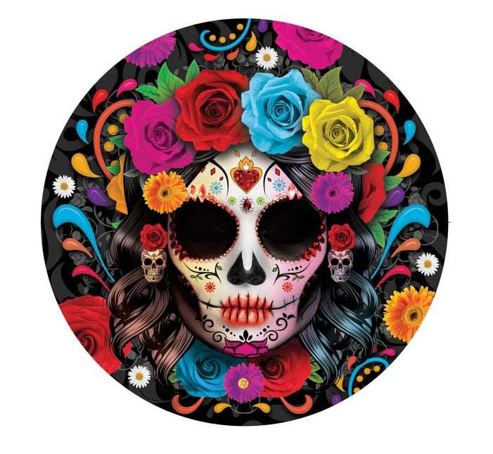 Halloween Borden Doodshoofd 23cm van Fiestas Guirca koop je bij Partywinkel