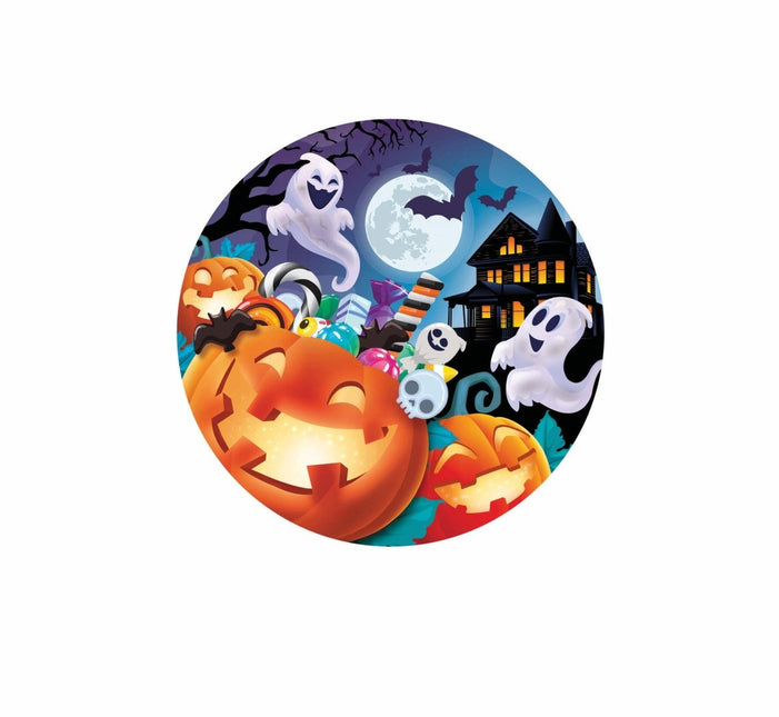 Halloween Borden Pompoenen 23cm van Fiestas Guirca koop je bij Partywinkel