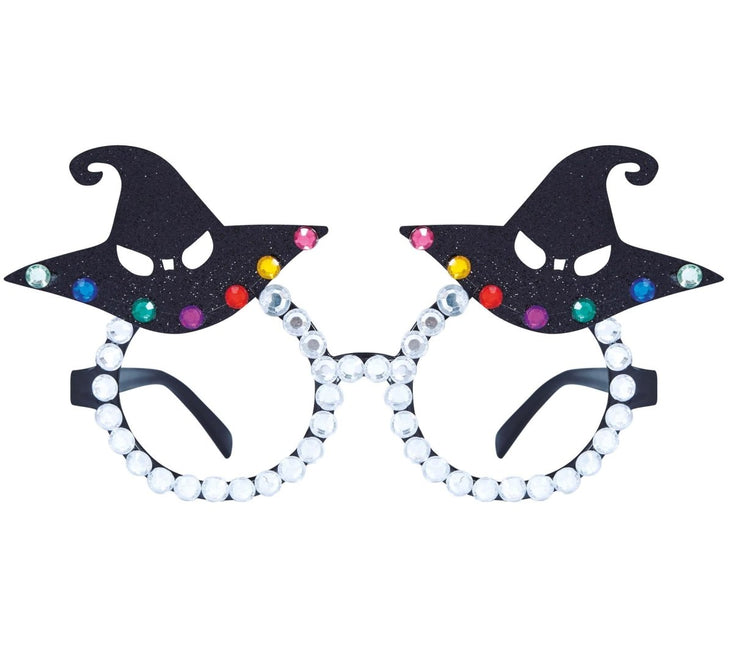 Halloween Bril Heksenhoed Glitter van Fiestas Guirca koop je bij Partywinkel