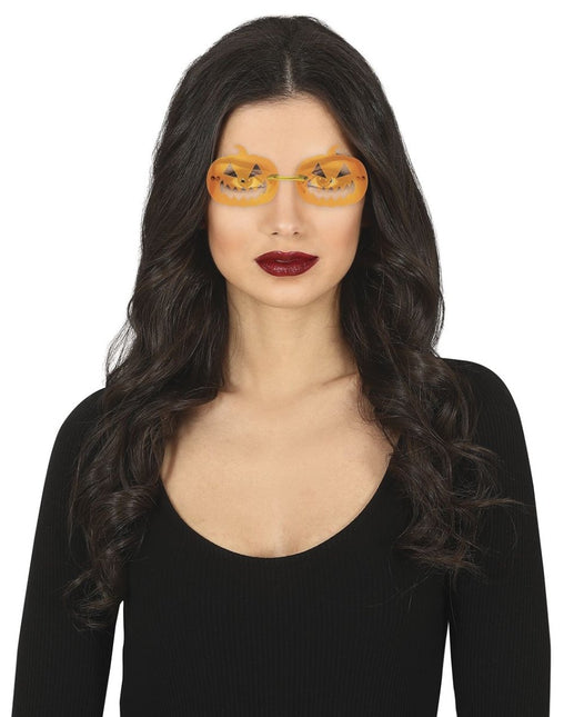 Halloween Bril Oranje Pompoenen van Fiestas Guirca koop je bij Partywinkel