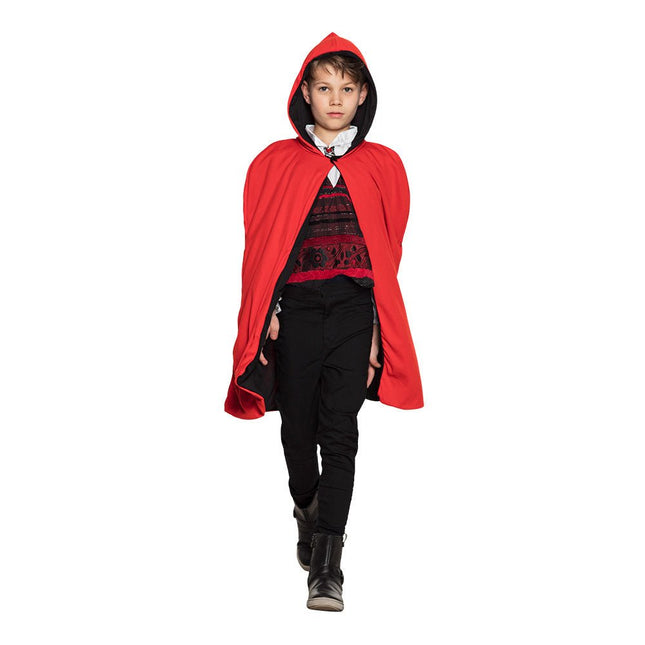 Halloween Cape Kind Omkeerbaar 1,15m van Boland koop je bij Partywinkel