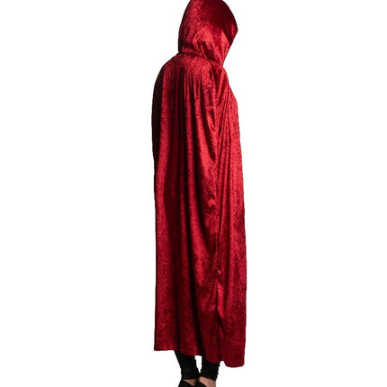 Halloween Cape Rood Capuchon van Partychimp koop je bij Partywinkel