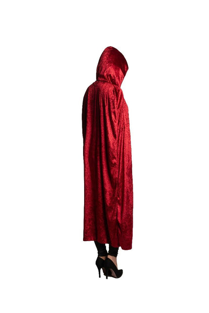 Halloween Cape Rood Capuchon van Partychimp koop je bij Partywinkel