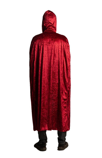 Halloween Cape Rood Capuchon van Partychimp koop je bij Partywinkel