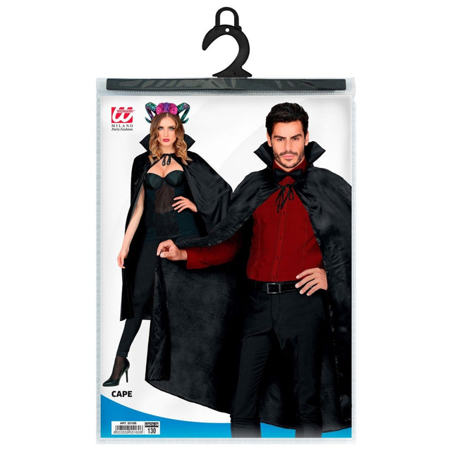 Halloween Cape Zwart 1,15m van Widmann koop je bij Partywinkel