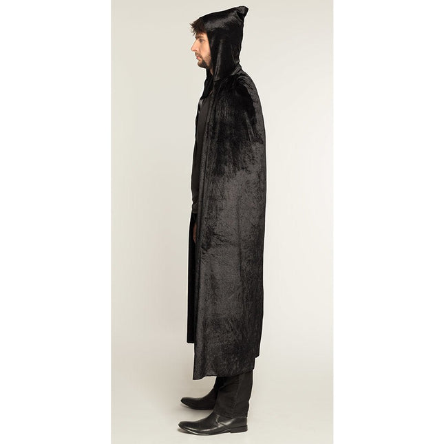 Halloween Cape Zwart 1,65m van Boland koop je bij Partywinkel