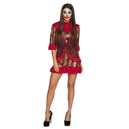 Halloween Clown Kostuum Rood Dames van Boland koop je bij Partywinkel