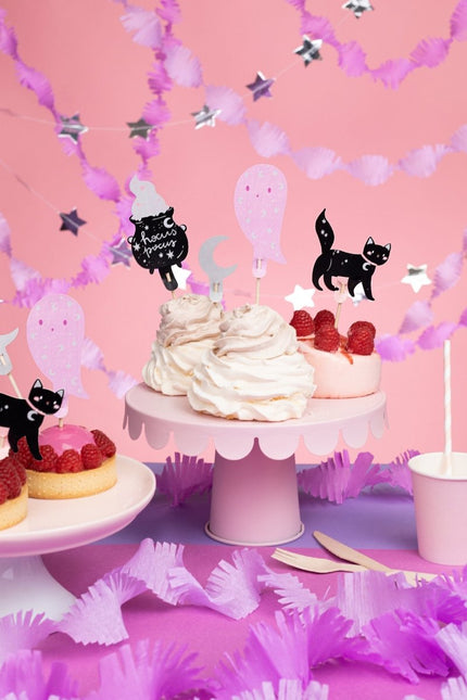 Halloween Cupcake Toppers 14cm 6st van Partydeco koop je bij Partywinkel