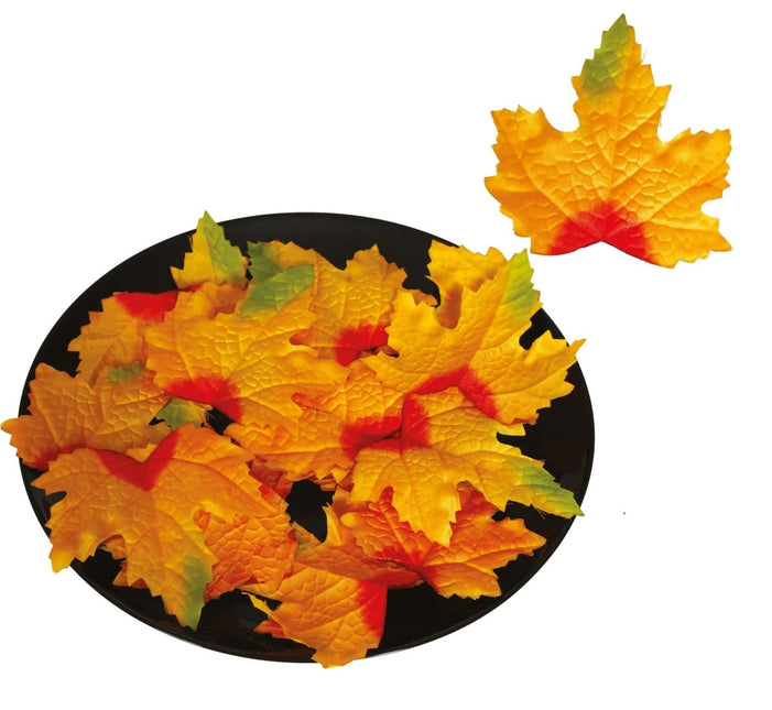 Halloween Decoratie Bladeren 10cm 24st van Fiestas Guirca koop je bij Partywinkel