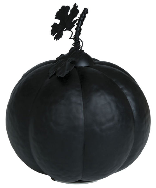 Halloween Decoratie Zwart Pompoen Met Licht 16cm van Fiestas Guirca koop je bij Partywinkel