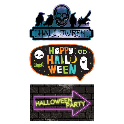 Halloween Deurbord 3st van Riethmueller koop je bij Partywinkel