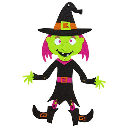 Halloween Deurbord Heks 53cm van Widmann koop je bij Partywinkel