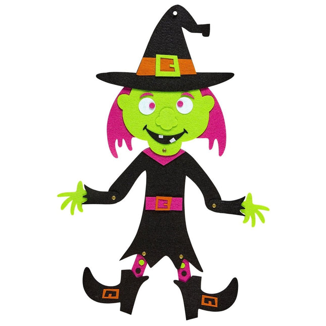 Halloween Deurbord Heks 53cm van Widmann koop je bij Partywinkel