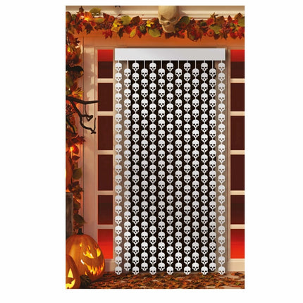 Halloween Deurgordijn Doodshoofden 2m van Fiestas Guirca koop je bij Partywinkel