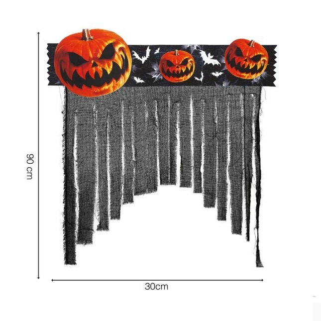 Halloween Deurgordijn Pompoenen van Fiestas Guirca koop je bij Partywinkel