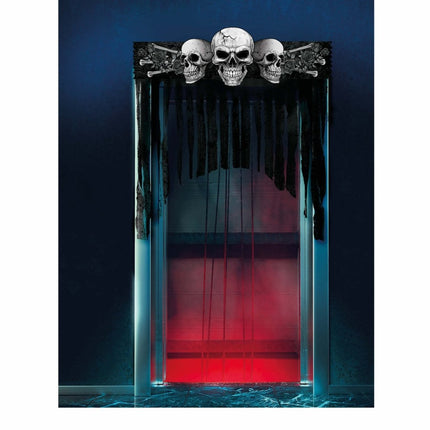 Halloween Deurgordijn Skelet van Fiestas Guirca koop je bij Partywinkel