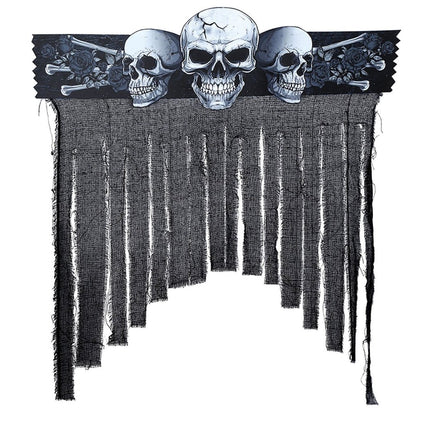 Halloween Deurgordijn Skelet van Fiestas Guirca koop je bij Partywinkel