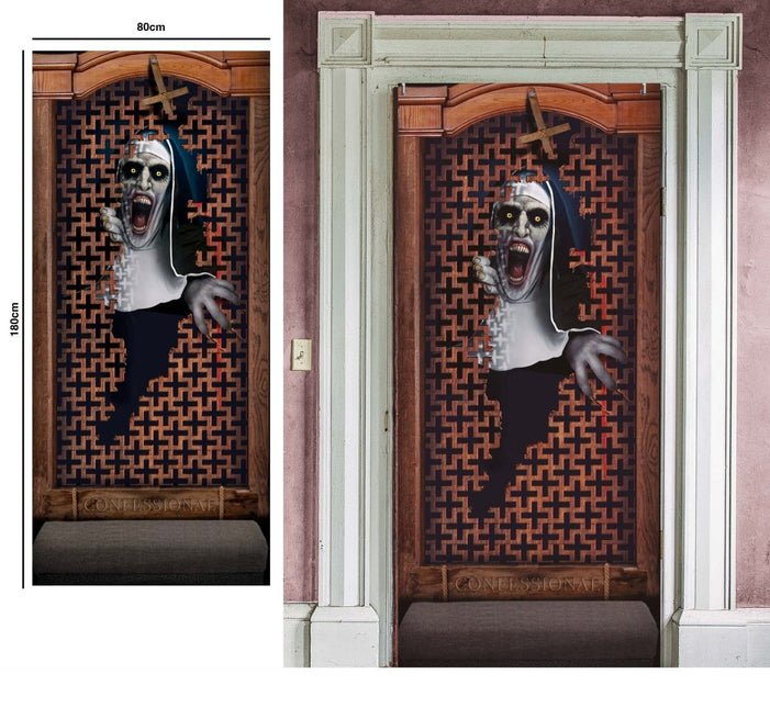 Halloween Deurposter Horror Non 120cm x 79cm van Fiestas Guirca koop je bij Partywinkel