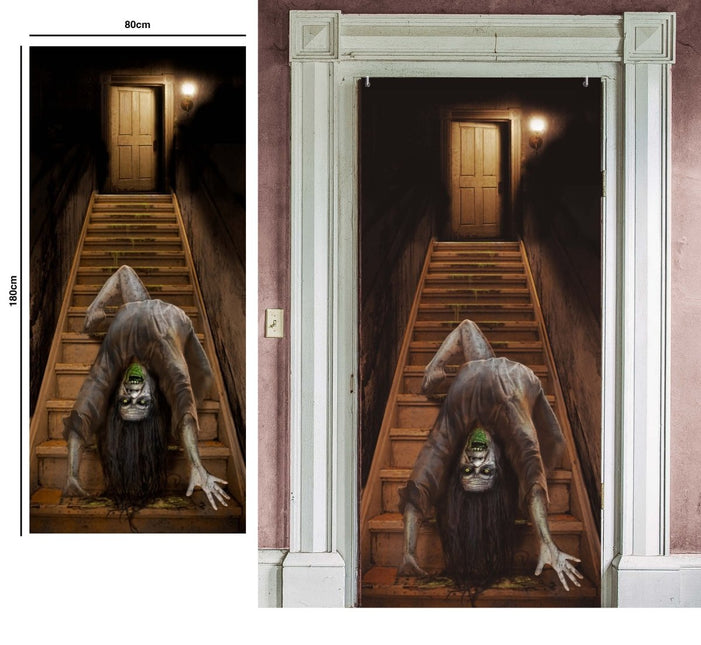 Halloween Deurposter Spook 180cm x 80cm van Fiestas Guirca koop je bij Partywinkel
