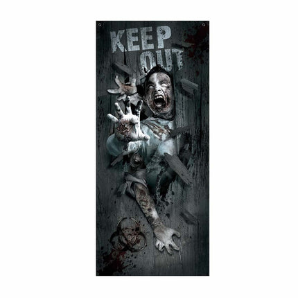 Halloween Deurposter Zombie 180cm x 80cm van Fiestas Guirca koop je bij Partywinkel