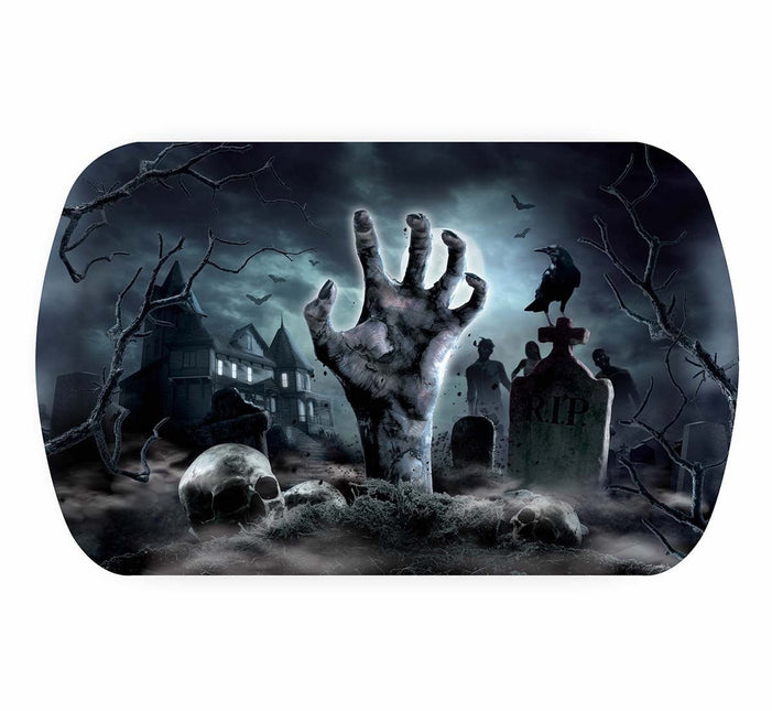 Halloween Dienblad Kerkhof 29cm van Fiestas Guirca koop je bij Partywinkel