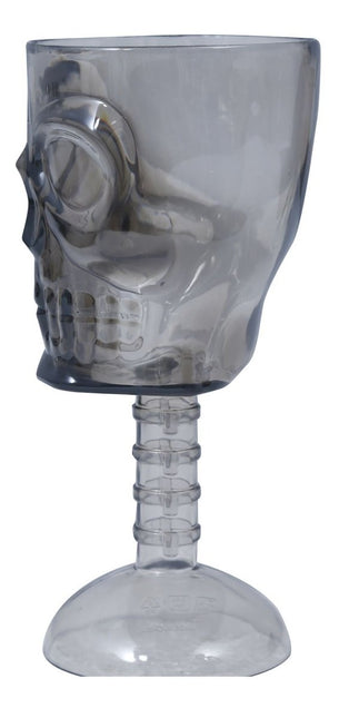 Halloween Doodshoofd Glas 18cm van Fiestas Guirca koop je bij Partywinkel