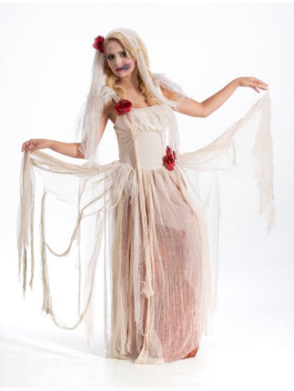 Ghost Bride Cristina Costume for Women, 2-Piece Set