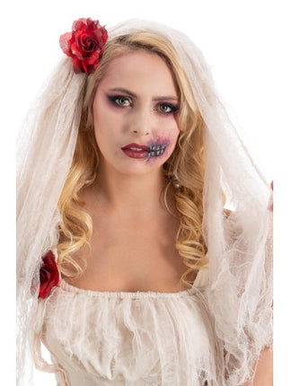 Ghost Bride Cristina Costume for Women, 2-Piece Set