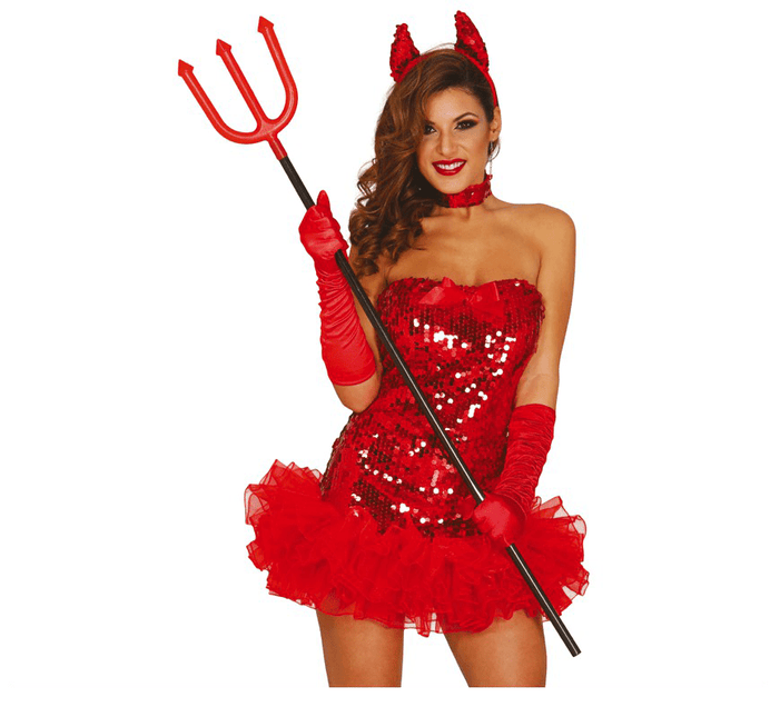 Halloween Drietand Rood 1,2m van Fiestas Guirca koop je bij Partywinkel