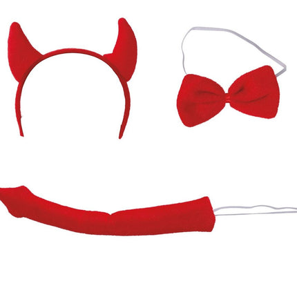 Halloween Duivel Accessoireset 3 delig van Fiestas Guirca koop je bij Partywinkel