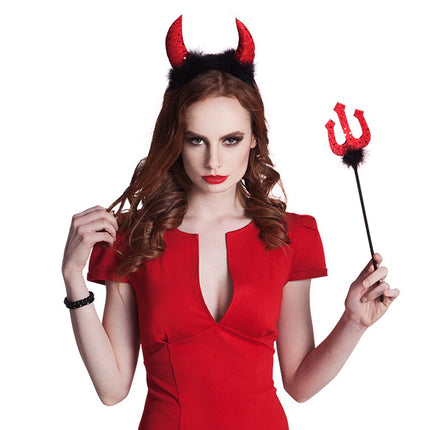 Halloween Duivel Set Rood Zwart 2 delig van Boland koop je bij Partywinkel