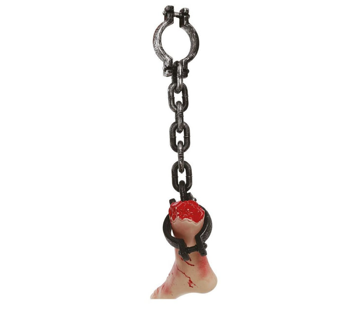 Halloween Geketende Voet 65cm van Fiestas Guirca koop je bij Partywinkel