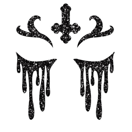 Halloween Gezicht Stickers Non Glitter 20cm van Fiestas Guirca koop je bij Partywinkel