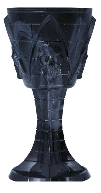 Halloween Glas Schedel 19cm van Fiestas Guirca koop je bij Partywinkel