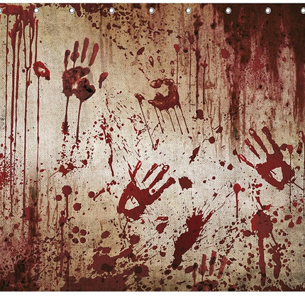 Halloween Gordijn Bloederige Handen van Fiestas Guirca koop je bij Partywinkel
