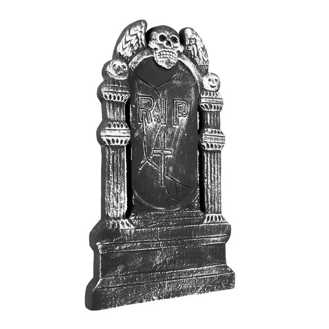 Halloween Grafsteen Schedel Kruis 50cm van Boland koop je bij Partywinkel