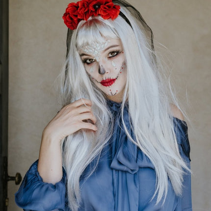 Halloween Haarband Bruidssluier van Partydeco koop je bij Partywinkel