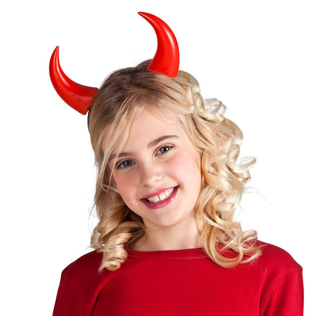 Halloween Haarband Duivelhoorntjes van Boland koop je bij Partywinkel