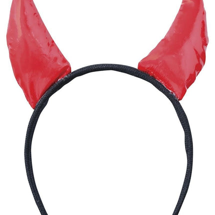 Halloween Haarband Duivelhoorntjes Van Stof van Fiestas Guirca koop je bij Partywinkel