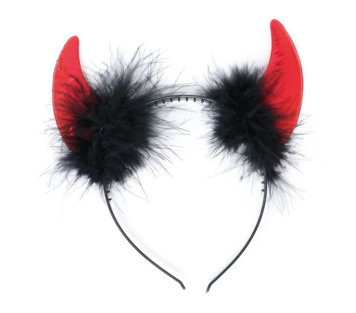 Halloween Haarband Duivels Hoorntjes Rood van Fiestas Guirca koop je bij Partywinkel
