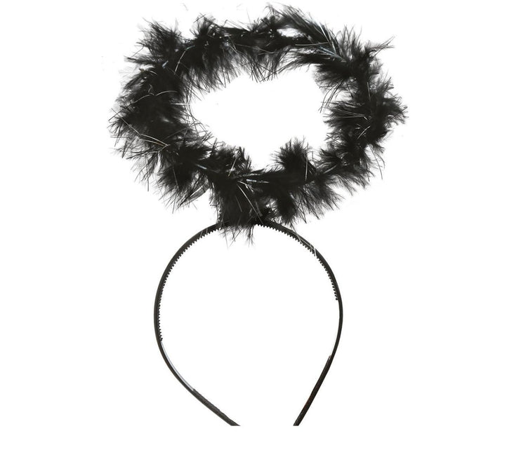 Halloween Haarband Engel Zwart van Fiestas Guirca koop je bij Partywinkel