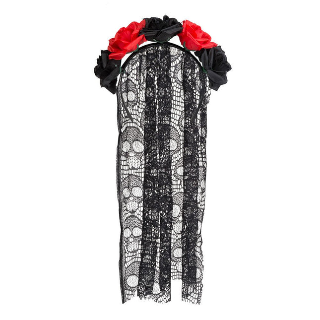 Halloween Haarband La Rosa van Boland koop je bij Partywinkel