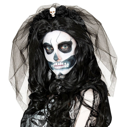 Halloween Haarband Met Sluier van Widmann koop je bij Partywinkel